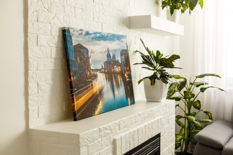 picture leaning on the wall