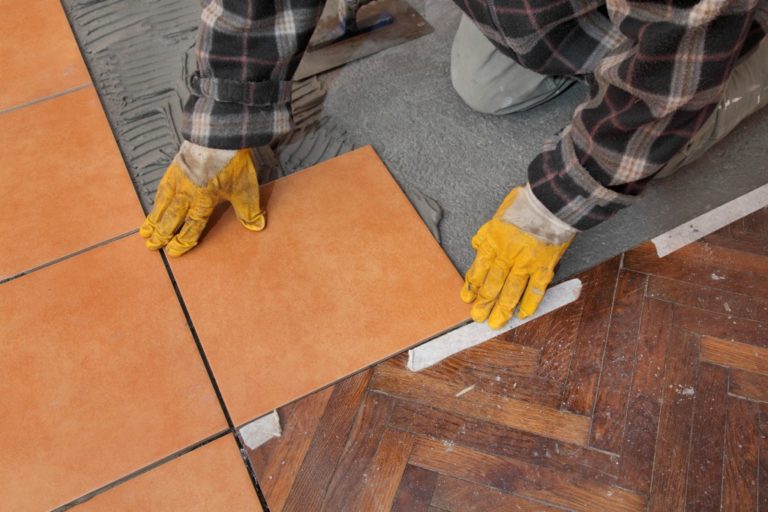 Retiling the floor