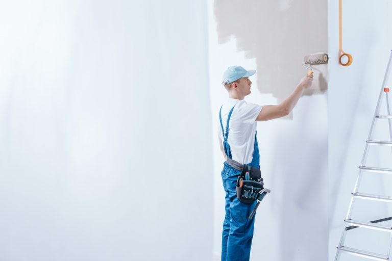 painting a wall