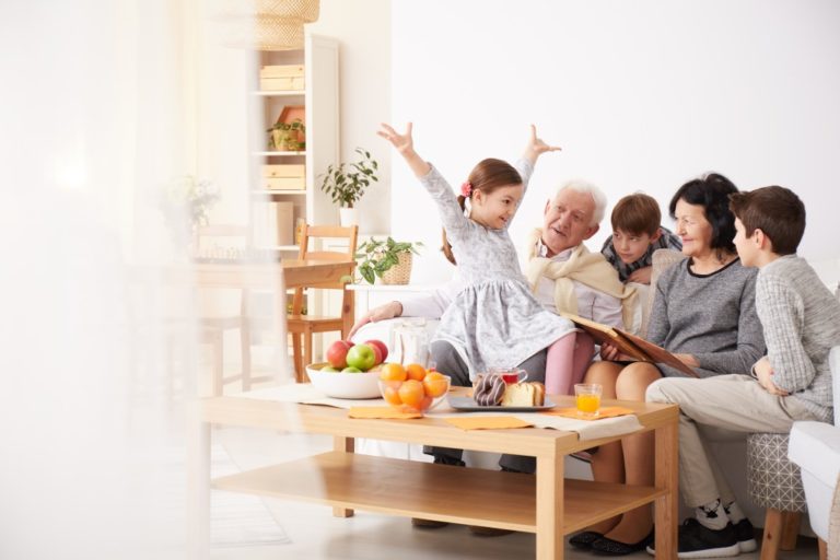 Senior Loved One with kids
