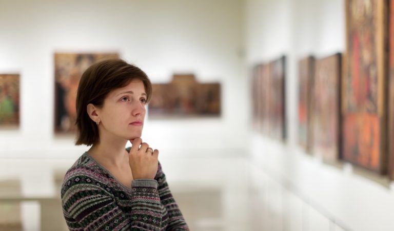 room full of art