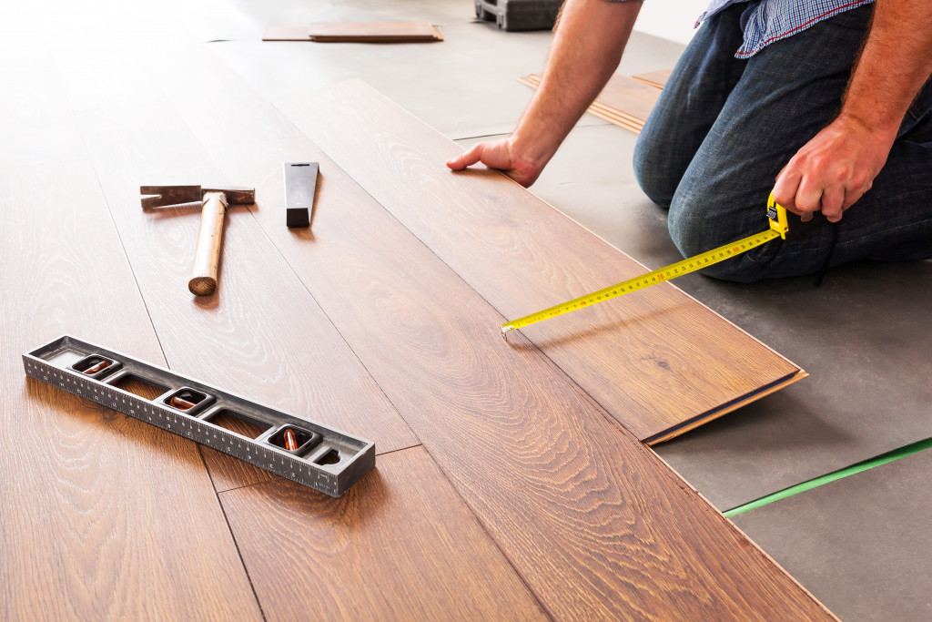 replacing floor with hardwood