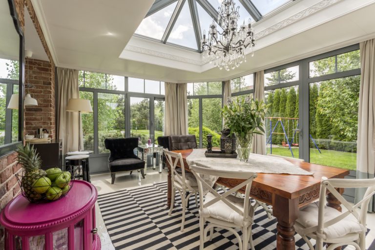 A beautiful sunroom extension