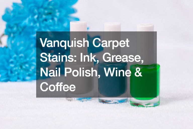 Vanquish Carpet Stains  Ink, Grease, Nail Polish, Wine and Coffee