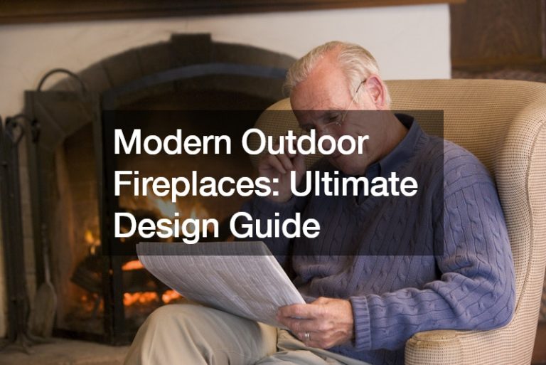 Modern Outdoor Fireplaces  Ultimate Design Guide