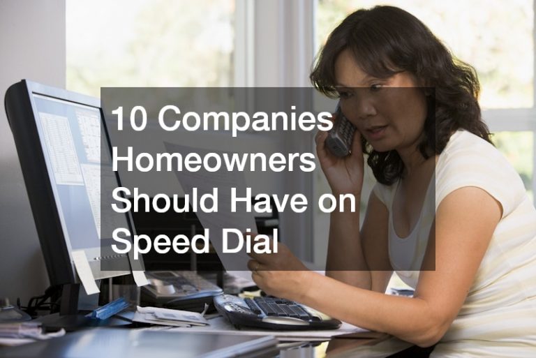 10 Companies Homeowners Should Have on Speed Dial