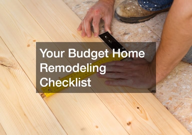 Your Budget Home Remodeling Checklist